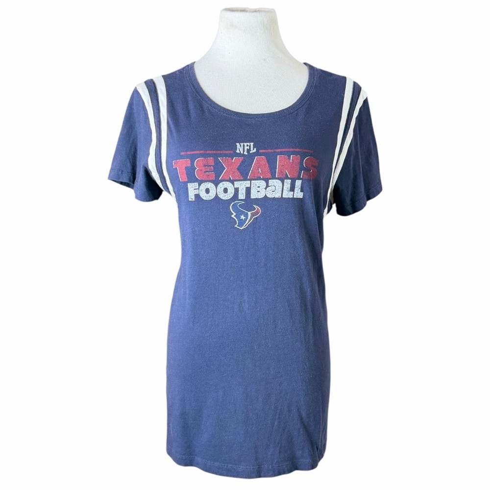 10/$25🦋 NFL Navy Houston Texans TEXANS FOOTBALL Tee - Size XL